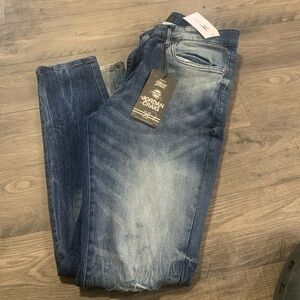 Jordan Craig Men's Faded Indigo Skinny Jeans